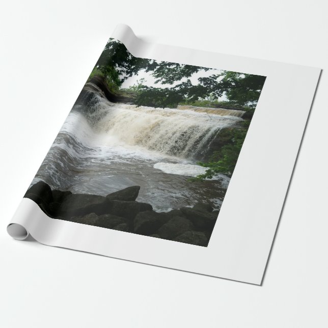 Papel De Presente Cascata (Desenrolado)