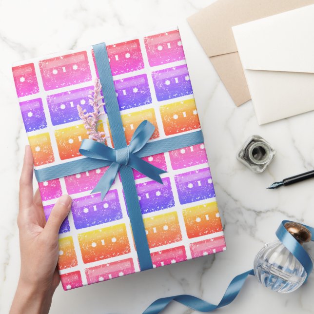 Papel De Presente Cassette, eu sou tão velho (Presentear)