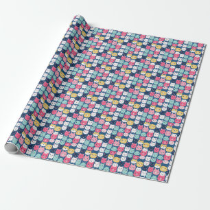 Papel De Presente Cat Art Facas de Gato Cuto