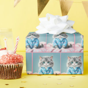 Papel De Presente Cat In Pajamas