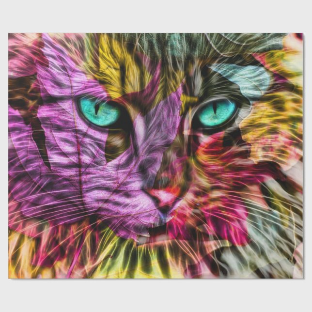 Papel De Presente Cat Kitten Artsy (Aberto)