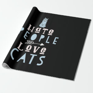Papel De Presente Cat Lover I Ama Gatos E Pessoas
