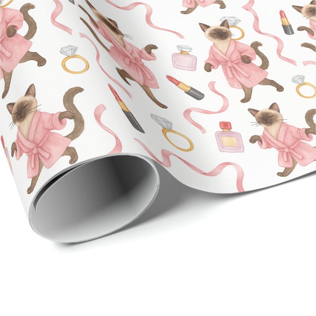 Papel De Presente Cat maquiagem ARTISTA (Ponta do rolo)