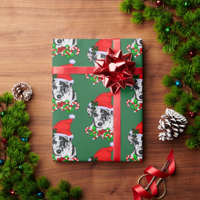 Papel De Presente Catahoula Leopard Dog Natal (Presente de Natal)