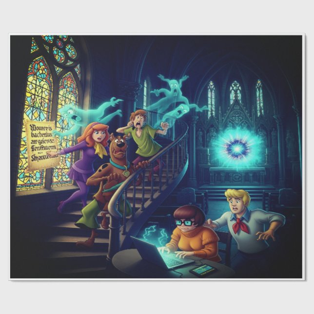 Papel De Presente Catedral de Spooks - Fragmento de Presente (Aberto)