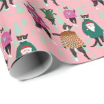 Papel De Presente Cats Model Ugly Christmas Sweatts Wraping Paper<br><div class="desc">Felinos engraçados modelam suéteres de Natal feios como se estivessem na passarela no meu estilo de ilustração amoroso de gato. O suéter de férias feio é uma tradição gatinha,  nedesejo. Compartilhe esses gatos divertidos e esquisitos em ornamentos,  canecas,  decoração e muito mais. Celebrar o Natal brega (fofo).</div>