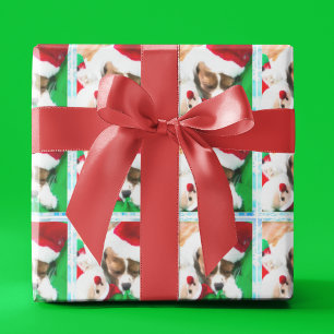 Papel De Presente Cavaleiro de Natal King Charles Puppy