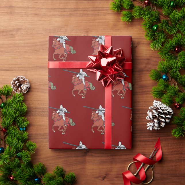 Papel De Presente Cavaleiro Justador (Presente de Natal)