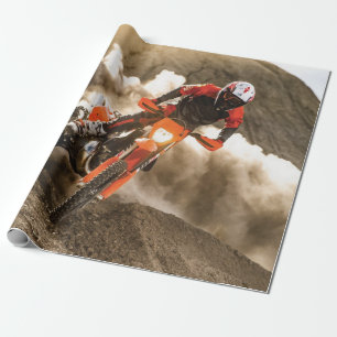 Papel De Presente Cavaleiro Motocross
