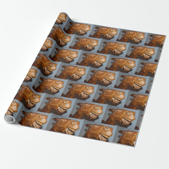 Papel De Presente Cavalo Antochado (Desenrolado)