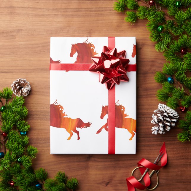 Papel De Presente Cavalo de Fogo  (Presente de Natal)