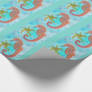 Papel De Presente Cavalo de mar Sassy