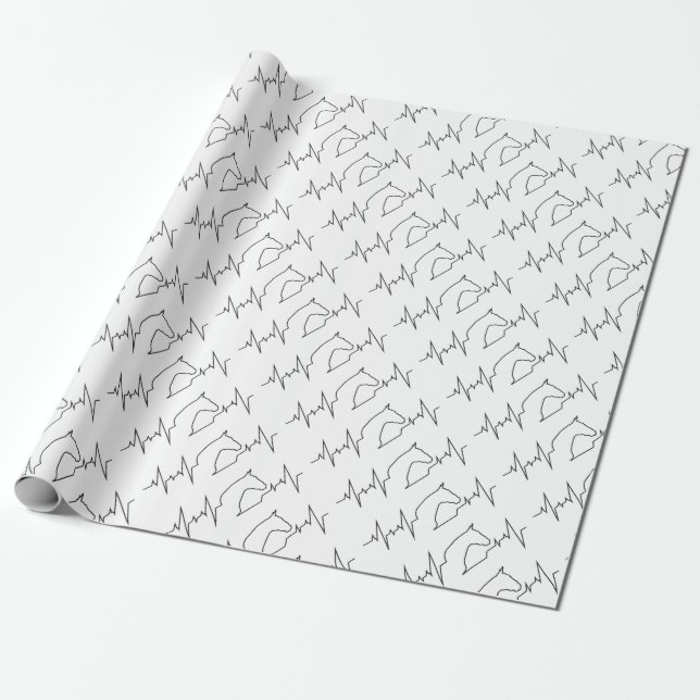 Papel De Presente Cavalo de pulsação (Desenrolado)