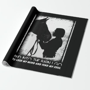 Papel De Presente Cavalo E No Celeiro Eu Vou Ao Perder Da Minha Ment