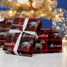 Cavalo Equestre Vermelho Natal Personalizado