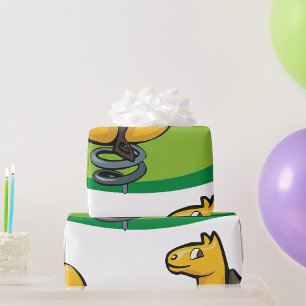 Papel De Presente Cavalo-Primavera