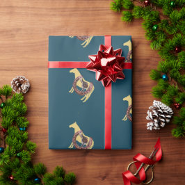 Papel De Presente cavalo, sela de sapato