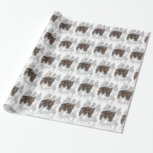 Papel De Presente Cavalos de Dresagem Coletados FEI