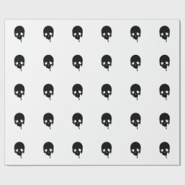 Papel De Presente Caveira Gotejante Personalizável