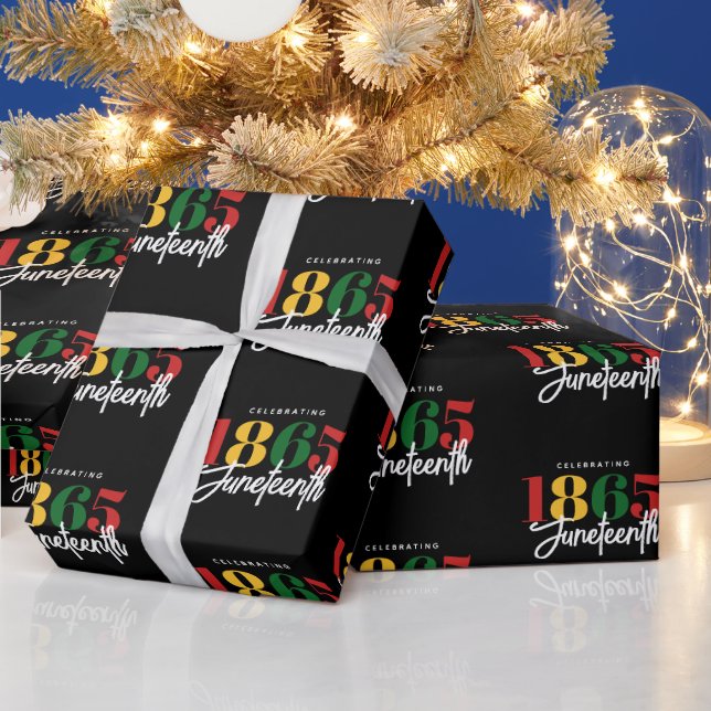 Papel De Presente Celebração da História Negra da Liberdade em 1865 (Feriados)