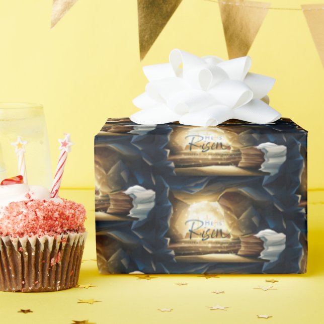 Papel De Presente Celebração da Páscoa Domingo Ele Está Risen (Festa de aniversário)