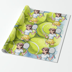 Papel De Presente Celebração de Ace Tênis de Ace
