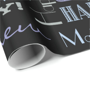 Papel De Presente Celebração de Aniversário! NOME Personalizado lega