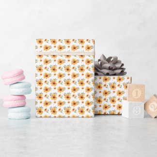 Papel De Presente Celebração de girassol