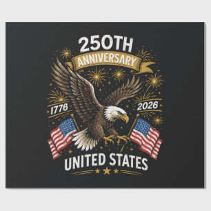 Papel De Presente Celebração do Águia Americana de Cabeça Branca dos