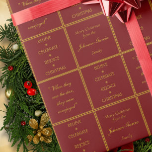 Papel De Presente Celebração Elegante Rejuga Natal