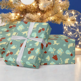 Papel De Presente Celebração Feliz Trendy Feminina Inicial