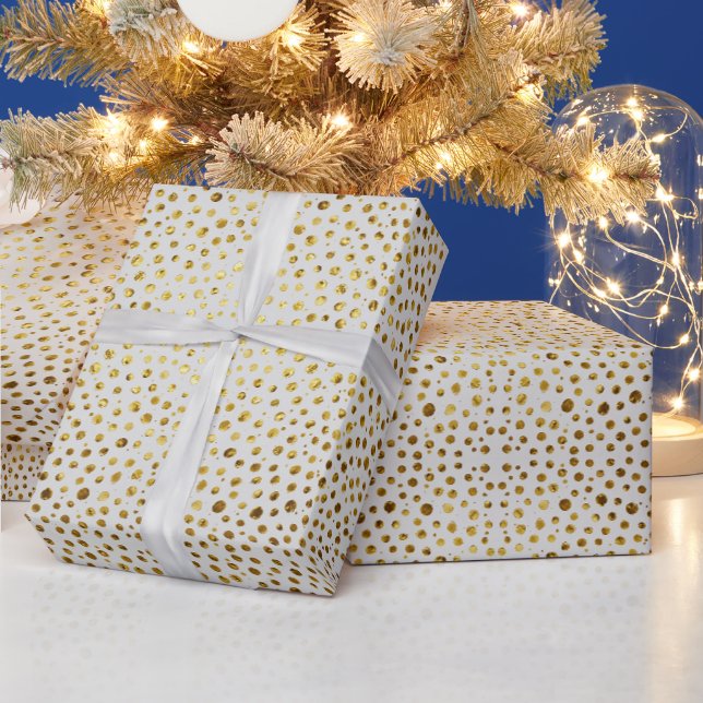 Papel De Presente Celebração | Golden Drops (Feriados)