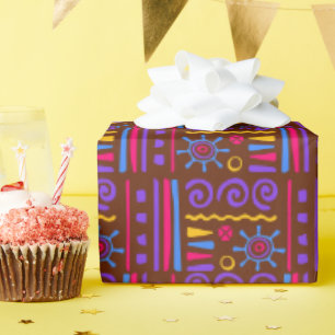 Papel De Presente Celebração Moderna Birthday de Bebê Vintage