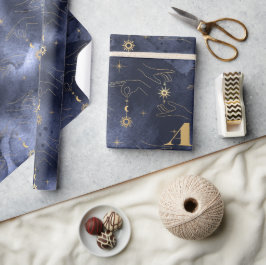 Papel De Presente Celebrações celestiais Tarot Card Mão Astrologer