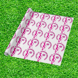 Papel De Presente Celebrando uma senhora rosa especial de aniversári