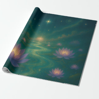 Papel De Presente Celestial Lotus Wrapping Paper