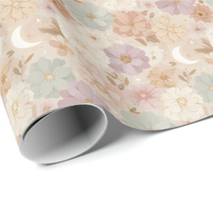 Papel De Presente Celestial Meadow Floral