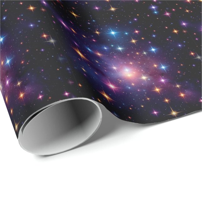 Papel De Presente Celestial Noir (Ponta do rolo)
