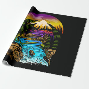 Papel De Presente Cena ao ar livre