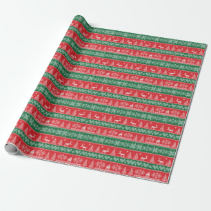 Papel De Presente Cena de inverno: padrão uniforme de colheita