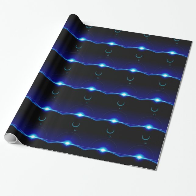 Papel De Presente Cena Solar (Desenrolado)