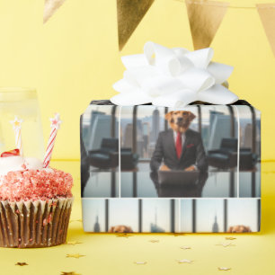 Papel De Presente CEO Retriever Dourado em um Escritório Moderno