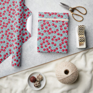 Papel De Presente Cereja de inverno.