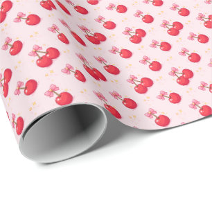 Papel De Presente Cerejas