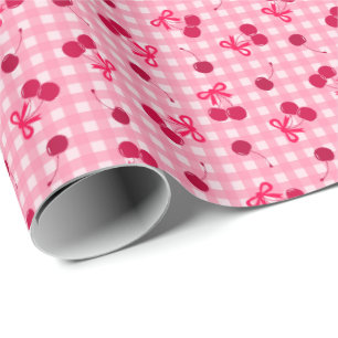 Papel De Presente Cerejas