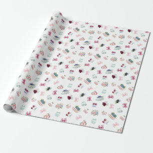 Papel De Presente Cerejas, bagas e arcos!