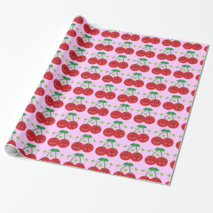 Papel De Presente Cerejas em Cute