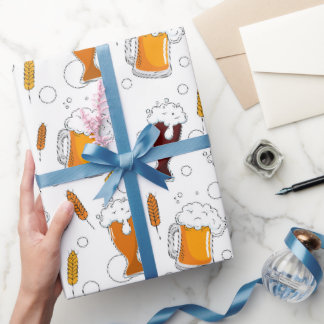 Papel De Presente Cerveja de Barril