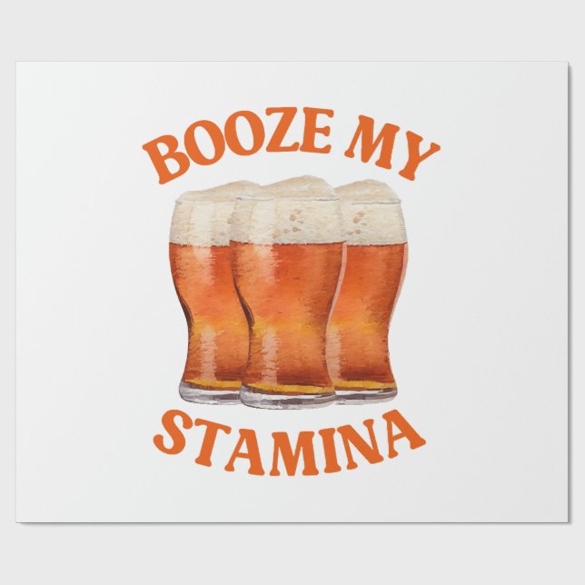 PAPEL DE PRESENTE CERVEJA IRLANDESA ENGRAÇADA (Aberto)