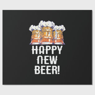 Papel De Presente CERVEJA NOVA FELIZ! Bebendo do Ano Novo